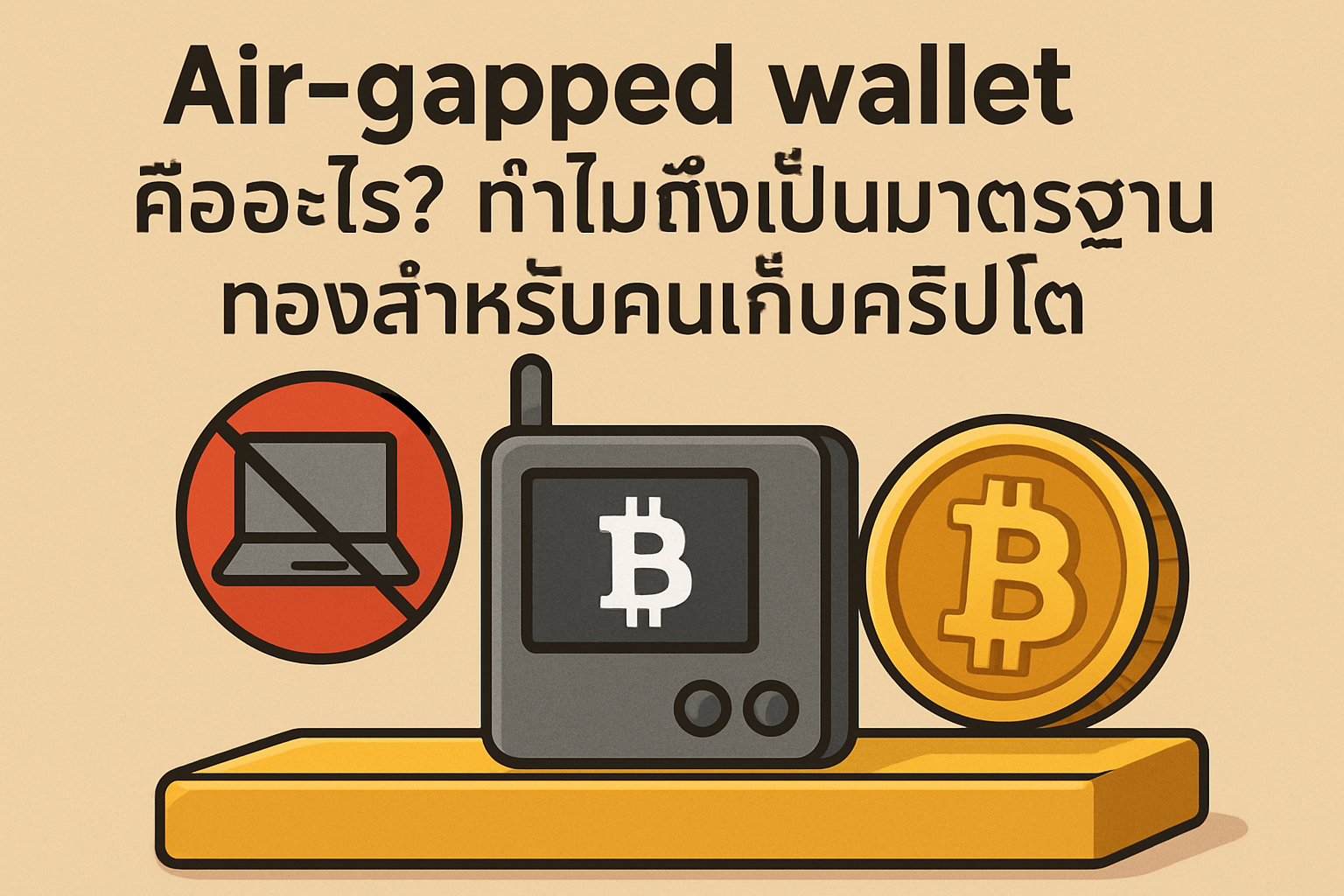 Air-gapped wallet คืออะไร? ทำไมถึงเป็นมาตรฐานทองสำหรับคนเก็บคริปโต