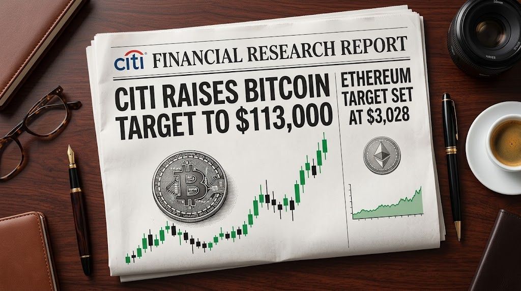 ถอดรหัส Citigroup ปรับเป้า Bitcoin สู่ 113,000 ดอลลาร์ สถาบันมองเห็นอะไร ทำไมทิ้งห่าง Ethereum