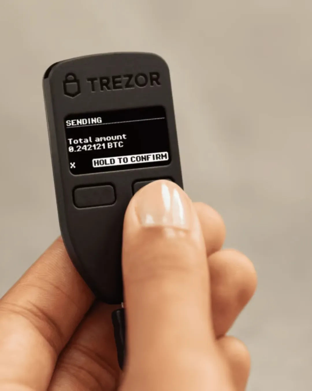 Trezor One - Hardware Wallet แถมเคสกันรอย