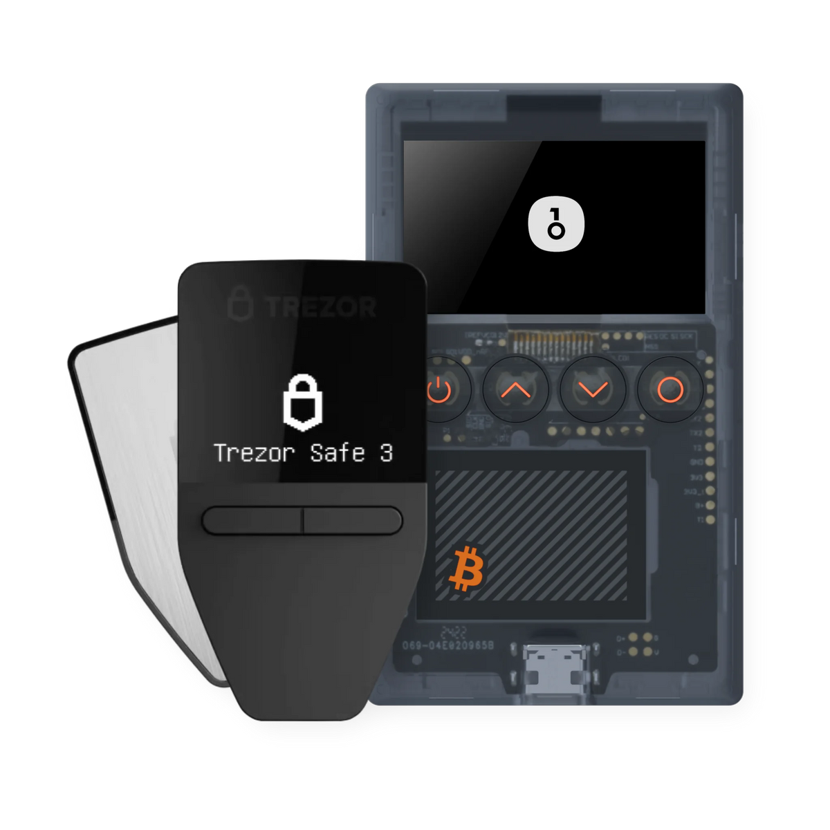 Multisig add-on set: Trezor Safe 3 in Stellar Silver and OneKey Classic 1S Pure Bitcoin-only