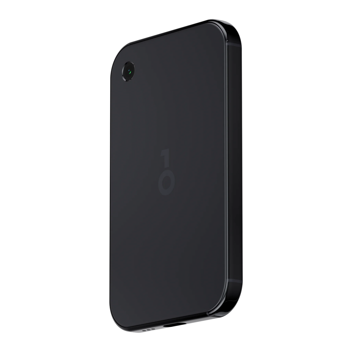 OneKey Pro 2 hardware wallet in black, angled back view showing the camera and OneKey logo