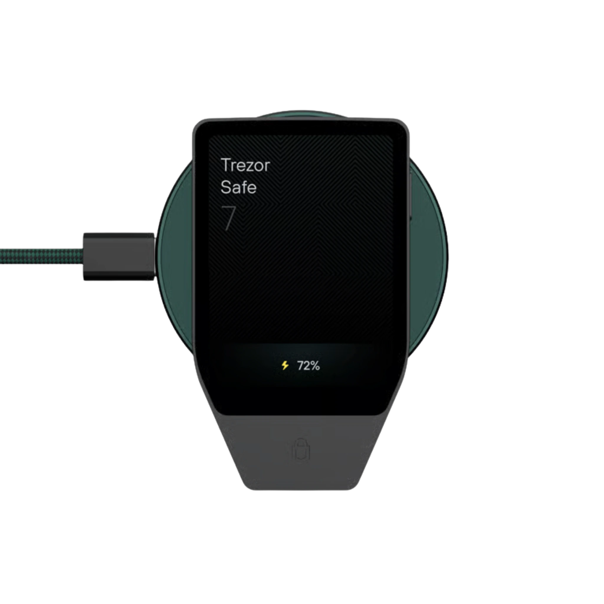 Magnetic Wireless Charger for Trezor Safe 7 - Charge anytime without plugging in a cable