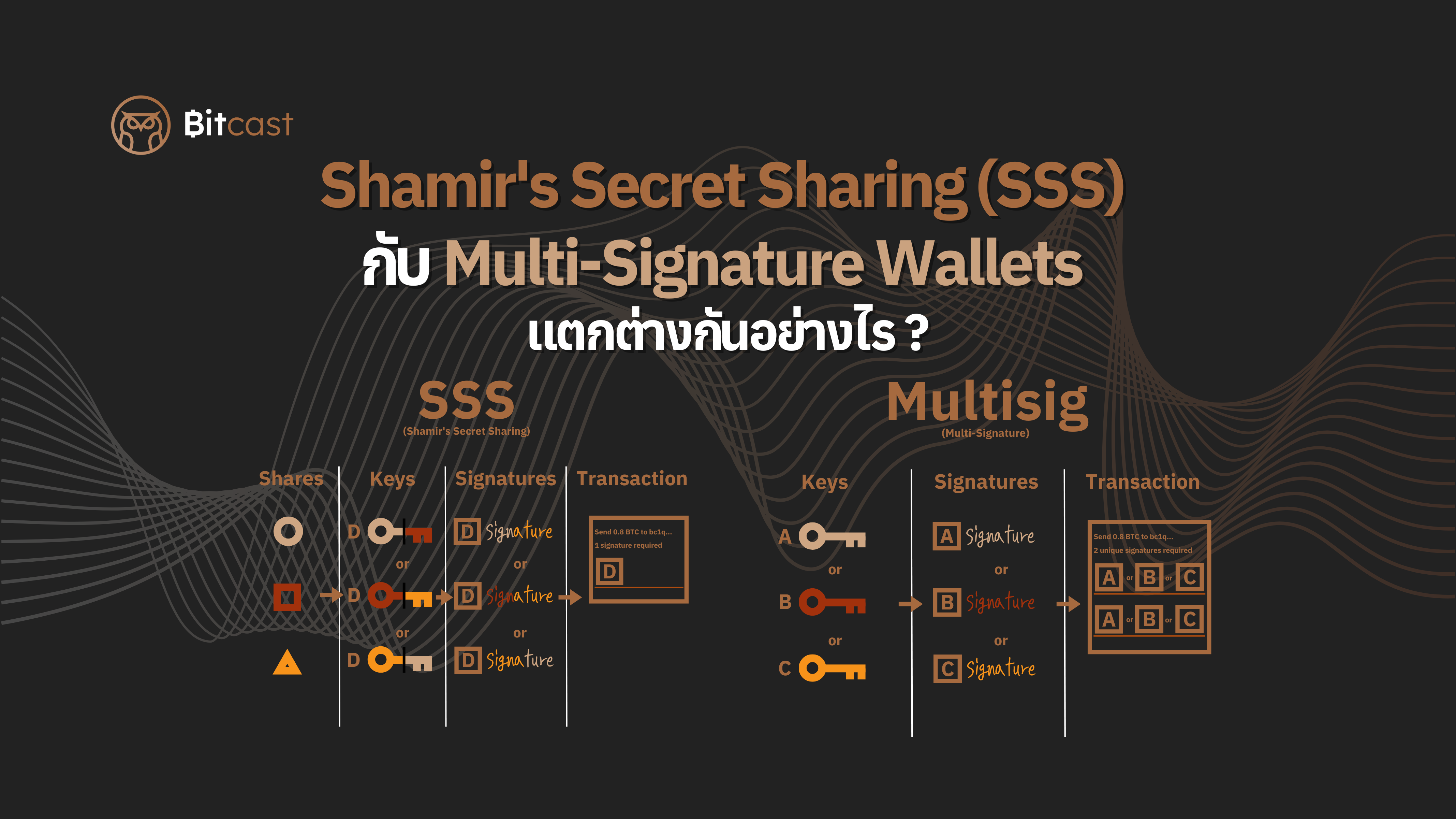 Shamir's Secret Sharing (SSS) กับ Multi-Signature Wallets แตกต่างกันอย่างไร: คู่มือฉบับเข้าใจง่ายสำหรับมือใหม่