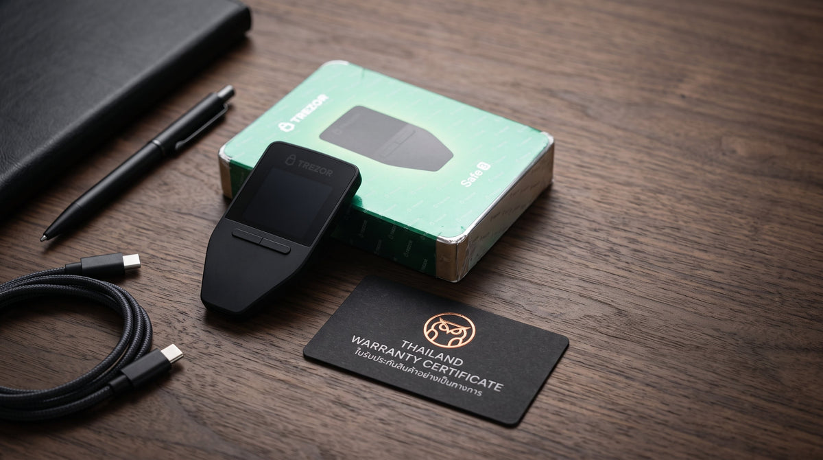 ซื้อ Trezor ในไทย ที่ไหนดี? สรุปช่องทางซื้อของแท้ ปลอดภัย ไม่ต้องลุ้นภาษี พร้อมประกันศูนย์ไทย