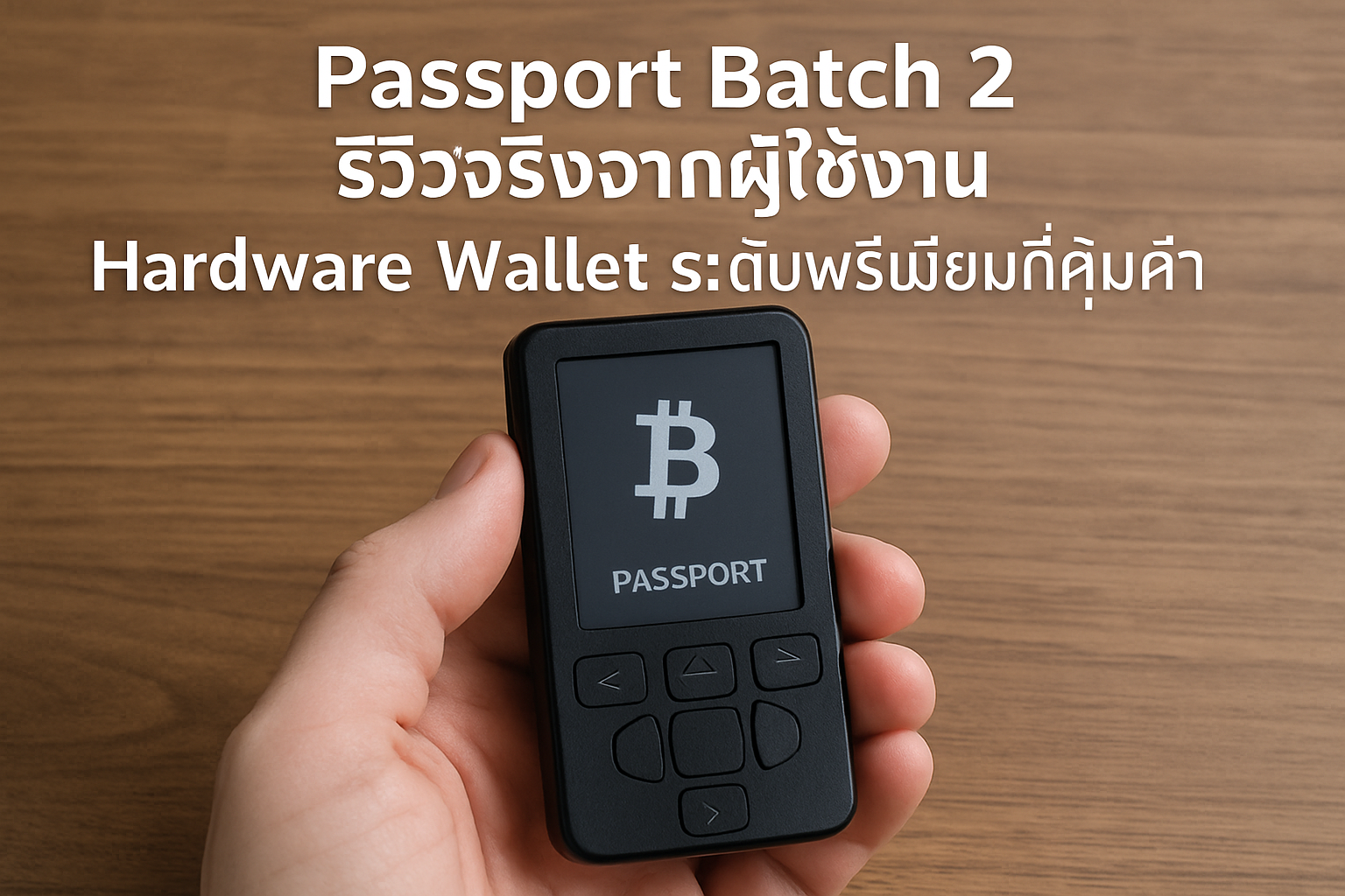 Passport Batch 2 รีวิวจริงจากผู้ใช้งาน: Hardware Wallet ระดับพรีเมียมที่คุ้มค่า