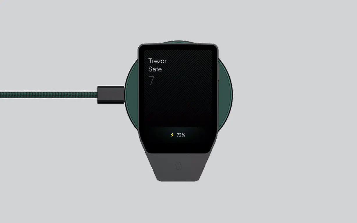 แท่นชาร์จไร้สายแม่เหล็กสำหรับ Trezor Safe 7-ชาร์จได้ทุกเมื่อโดยไม่ต้องเสียบสาย - Bitcast