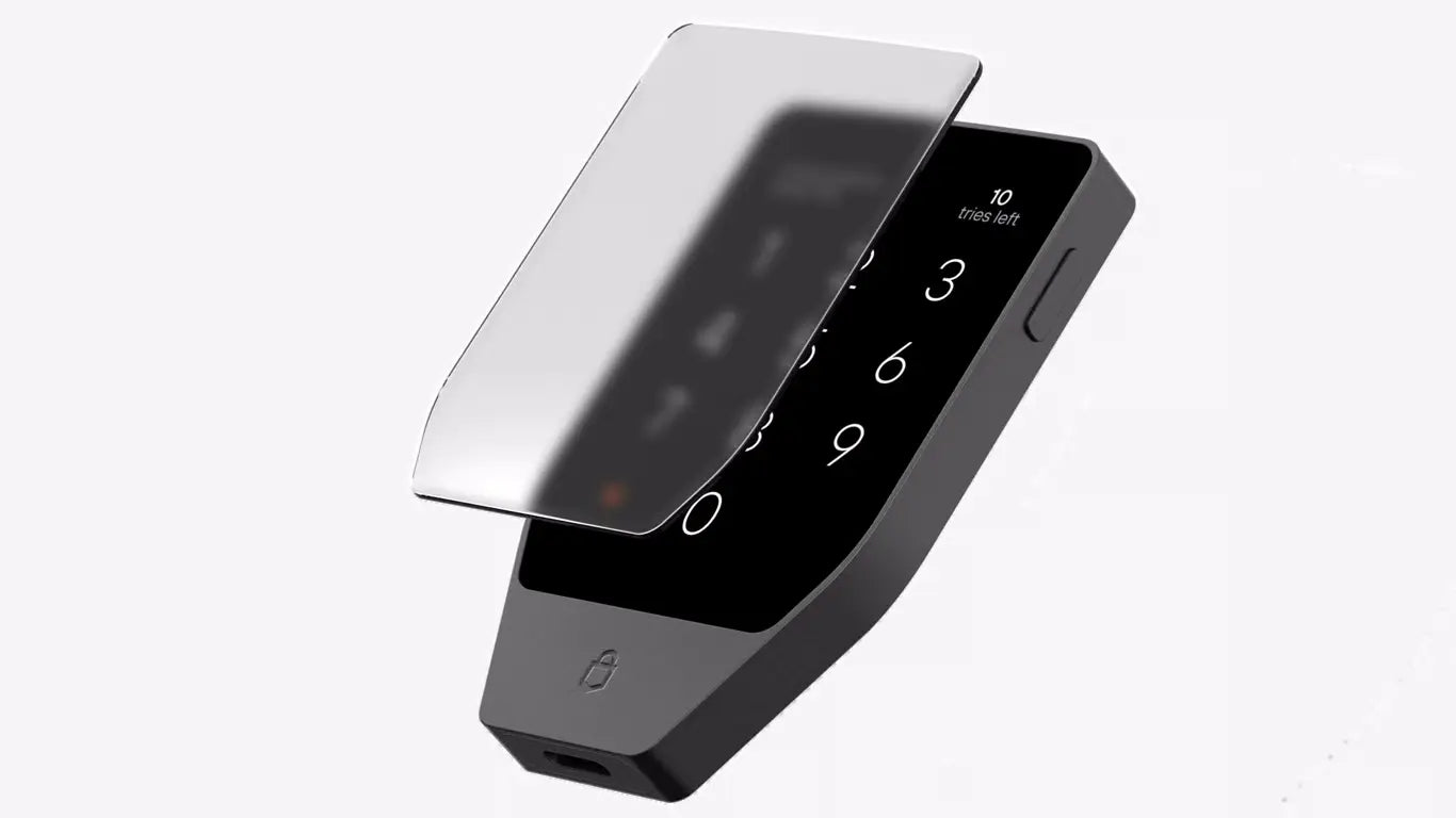 ฟิล์มกระจกกันเสือกสำหรับ Trezor Safe 7 — ใช้งานคริปโตของคุณอย่างเป็นส่วนตัว - Bitcast
