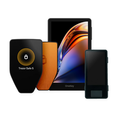 Multisig Advance Set: Trezor Safe 5 Bitcoin-only edition, Blockstream Jade Core and OneKey Pro hardware wallets