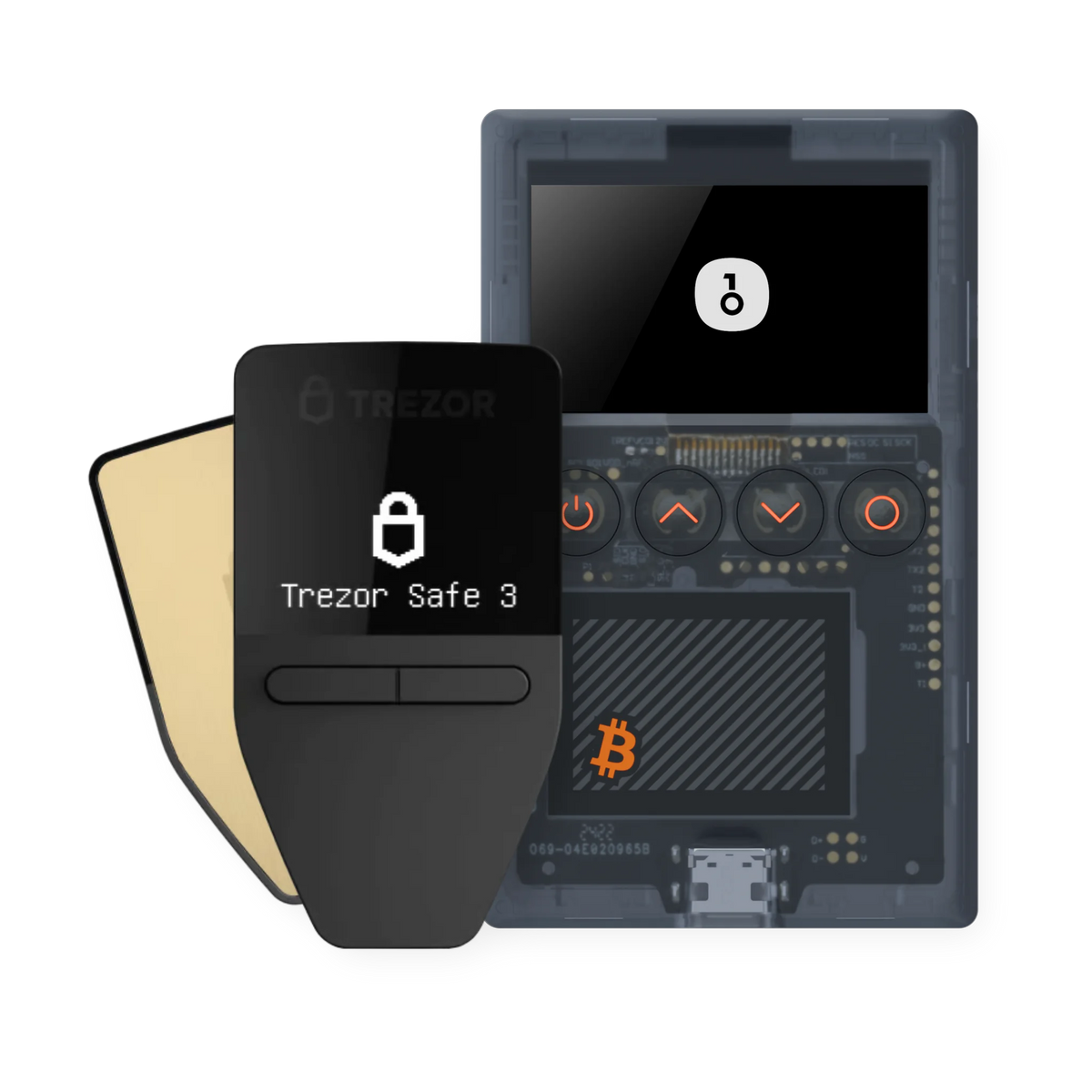 Multisig add-on set: Trezor Safe 3 in Solar Gold and OneKey Classic 1S Pure Bitcoin-only