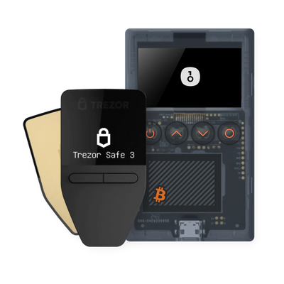 Multisig add-on set: Trezor Safe 3 in Solar Gold and OneKey Classic 1S Pure Bitcoin-only