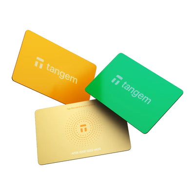 Tangem 3 Cards Set — กระเป๋าคริปโตแบบบัตร พร้อมบัตรสำรองครบ 3 ใบ
