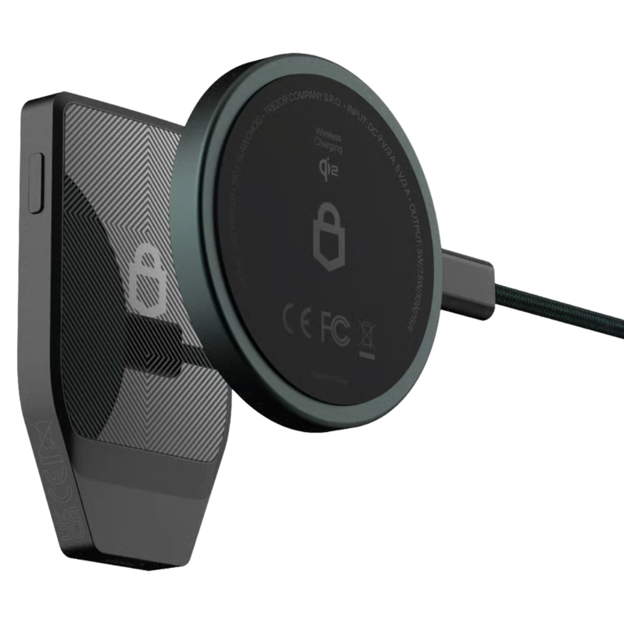 แท่นชาร์จไร้สายแม่เหล็กสำหรับ Trezor Safe 7-ชาร์จได้ทุกเมื่อโดยไม่ต้องเสียบสาย
